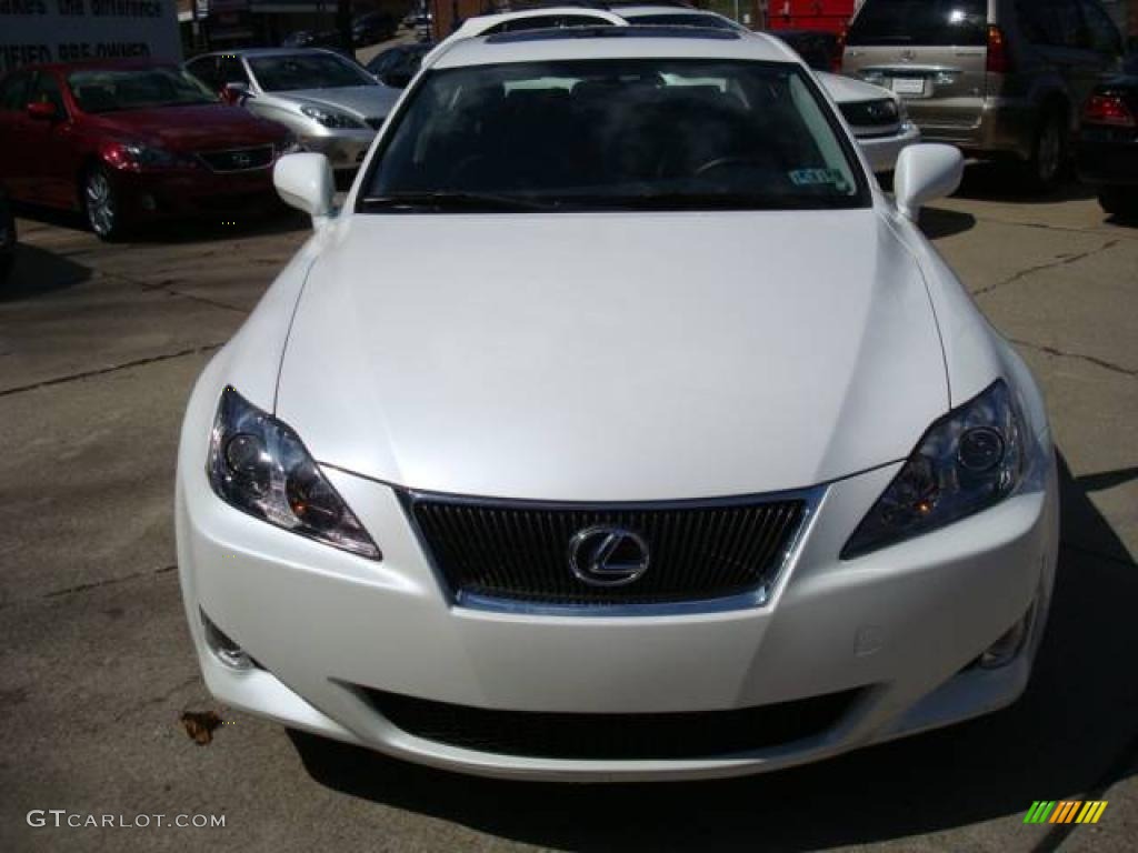 2008 IS 250 AWD - Starfire White Pearl / Black photo #6