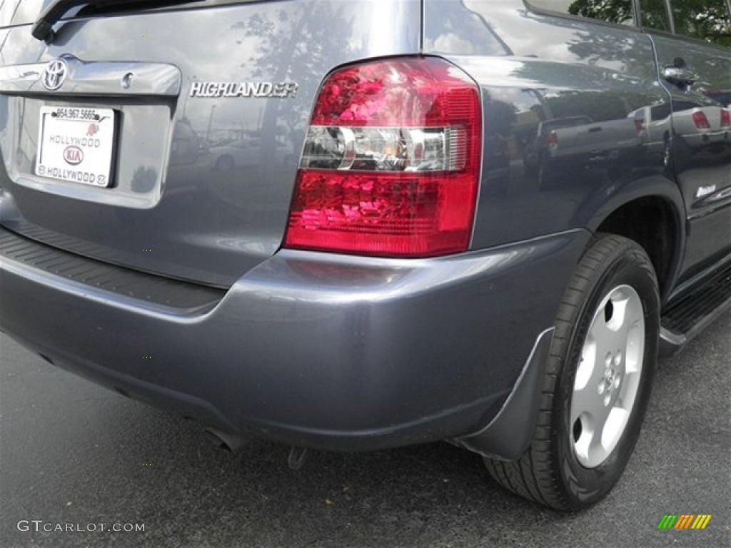 2007 Highlander Limited 4WD - Bluestone Metallic / Ivory Beige photo #19