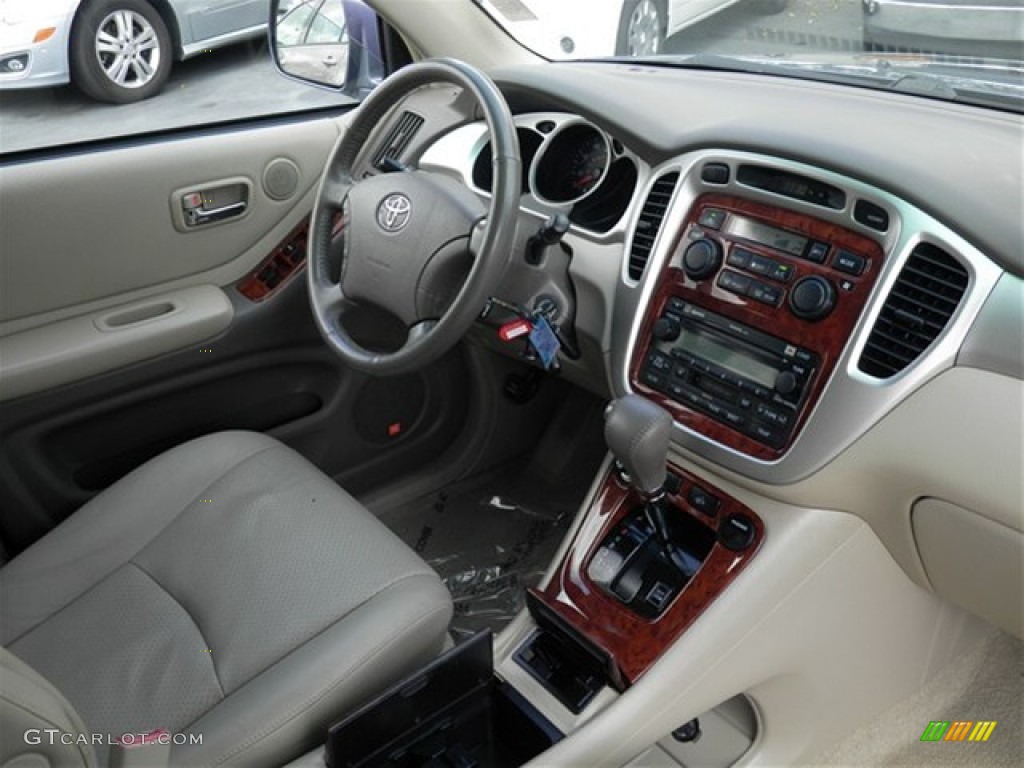 2007 Highlander Limited 4WD - Bluestone Metallic / Ivory Beige photo #22