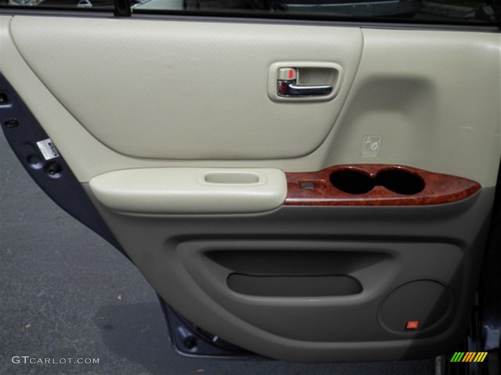 2007 Highlander Limited 4WD - Bluestone Metallic / Ivory Beige photo #29