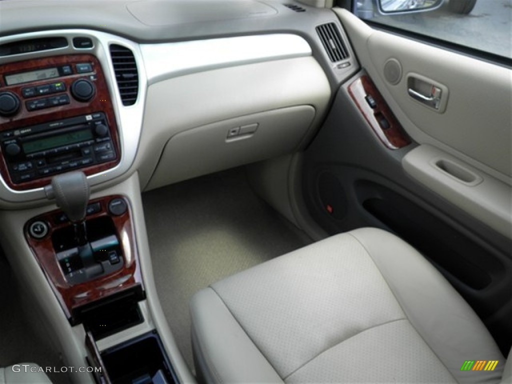 2007 Highlander Limited 4WD - Bluestone Metallic / Ivory Beige photo #36