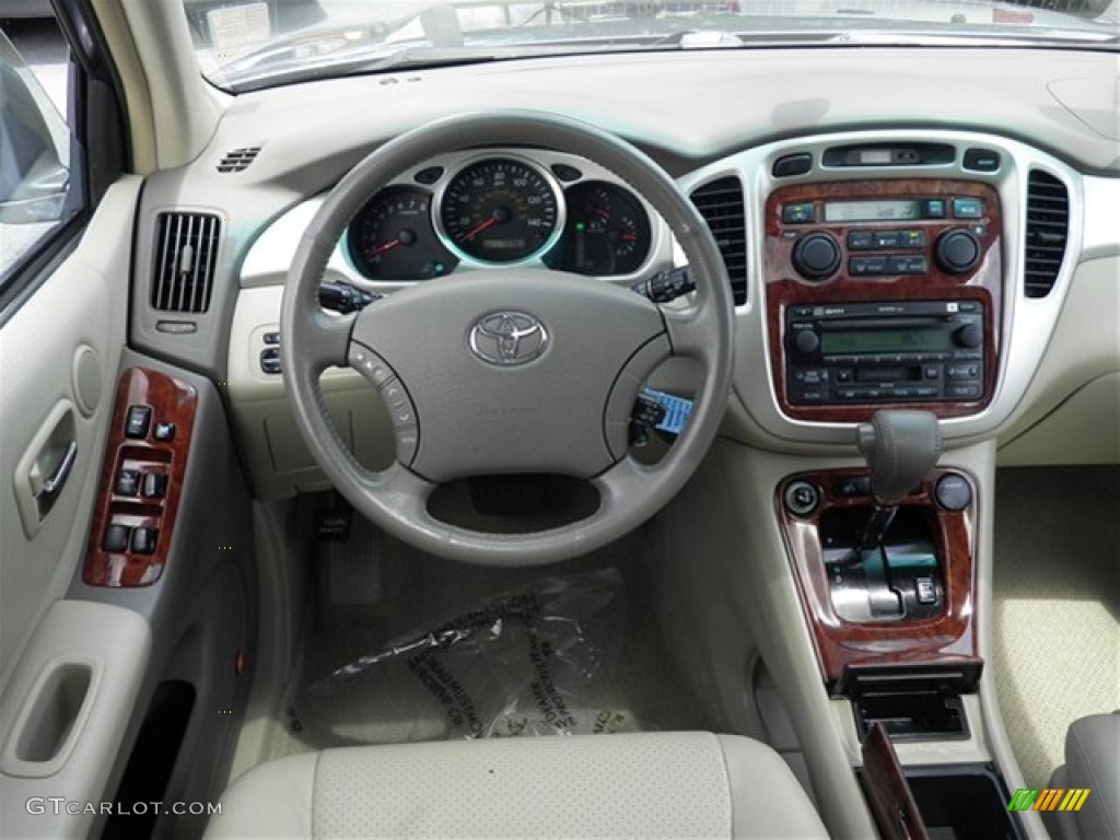 2007 Highlander Limited 4WD - Bluestone Metallic / Ivory Beige photo #37