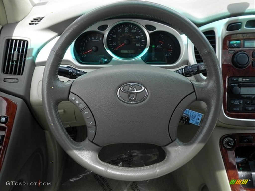 2007 Highlander Limited 4WD - Bluestone Metallic / Ivory Beige photo #38