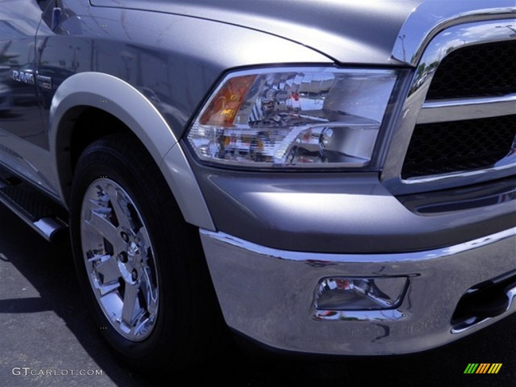 2009 Ram 1500 Laramie Quad Cab - Mineral Gray Metallic / Dark Slate Gray photo #2