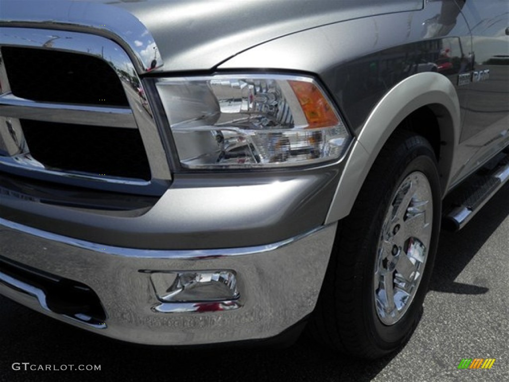 2009 Ram 1500 Laramie Quad Cab - Mineral Gray Metallic / Dark Slate Gray photo #10