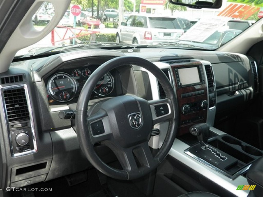 2009 Ram 1500 Laramie Quad Cab - Mineral Gray Metallic / Dark Slate Gray photo #35
