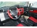 2012 Toyota FJ Cruiser Dark Charcoal/Red Interior Prime Interior Photo