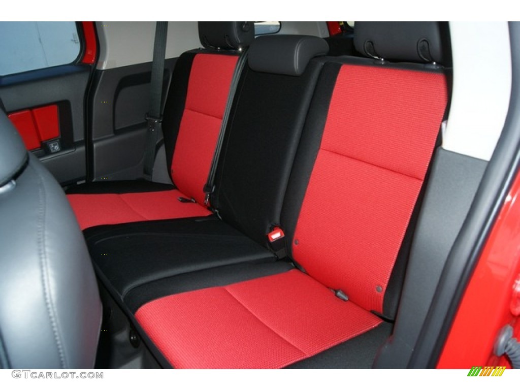Dark Charcoal/Red Interior 2012 Toyota FJ Cruiser Trail Teams Special Edition 4WD Photo #68655274