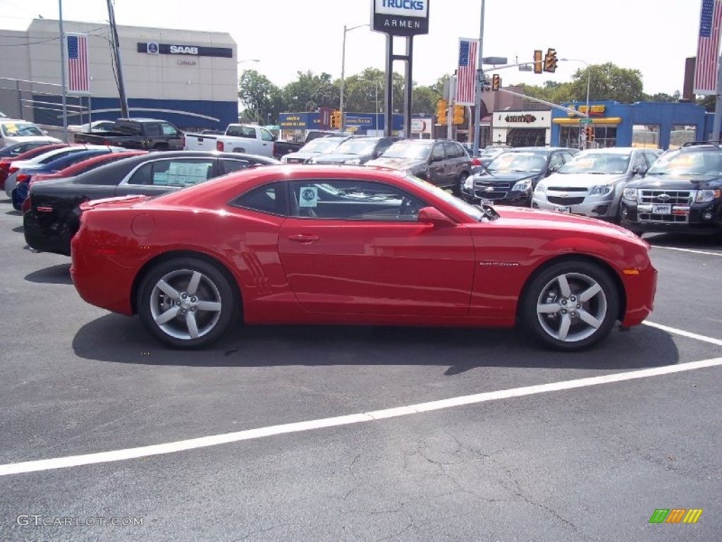 2012 Camaro LT Coupe - Victory Red / Beige photo #4