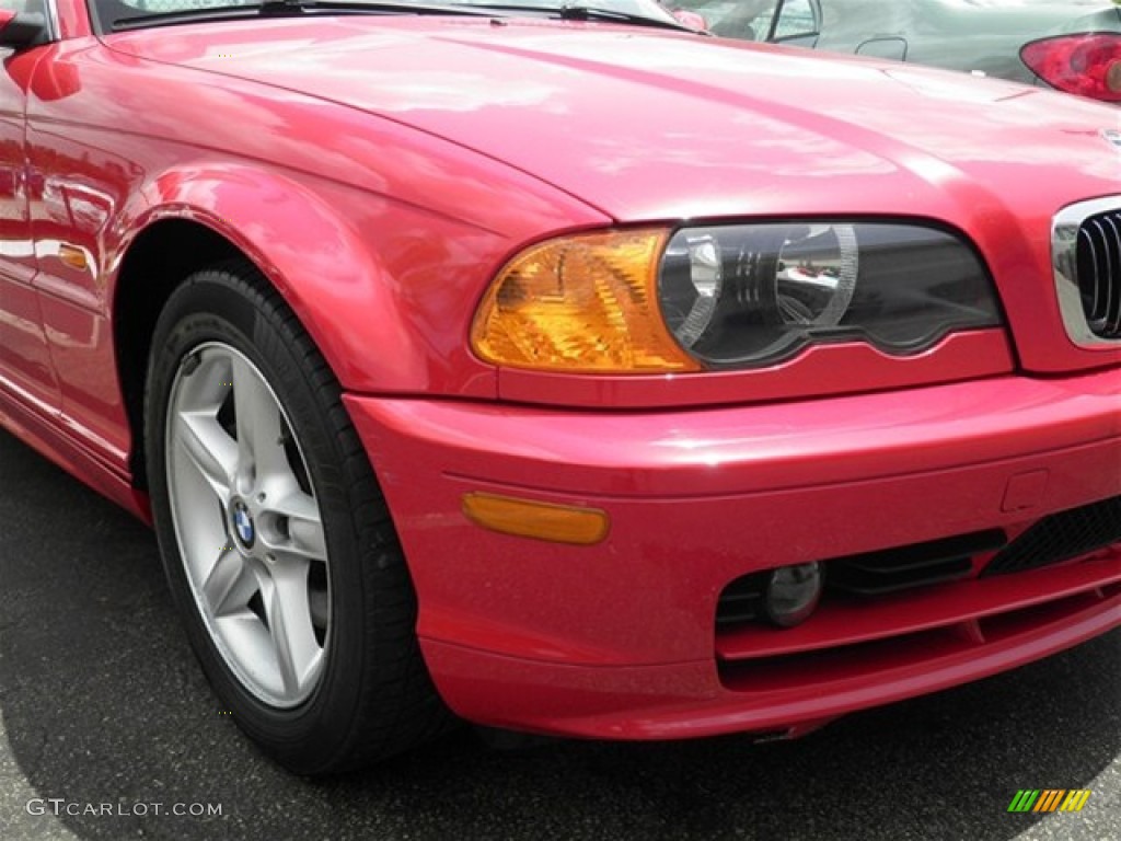 2003 3 Series 325i Coupe - Electric Red / Black photo #2