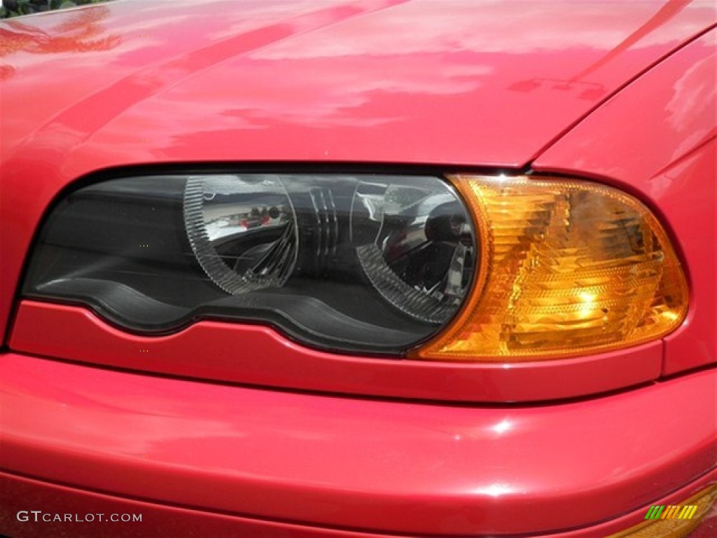 2003 3 Series 325i Coupe - Electric Red / Black photo #9