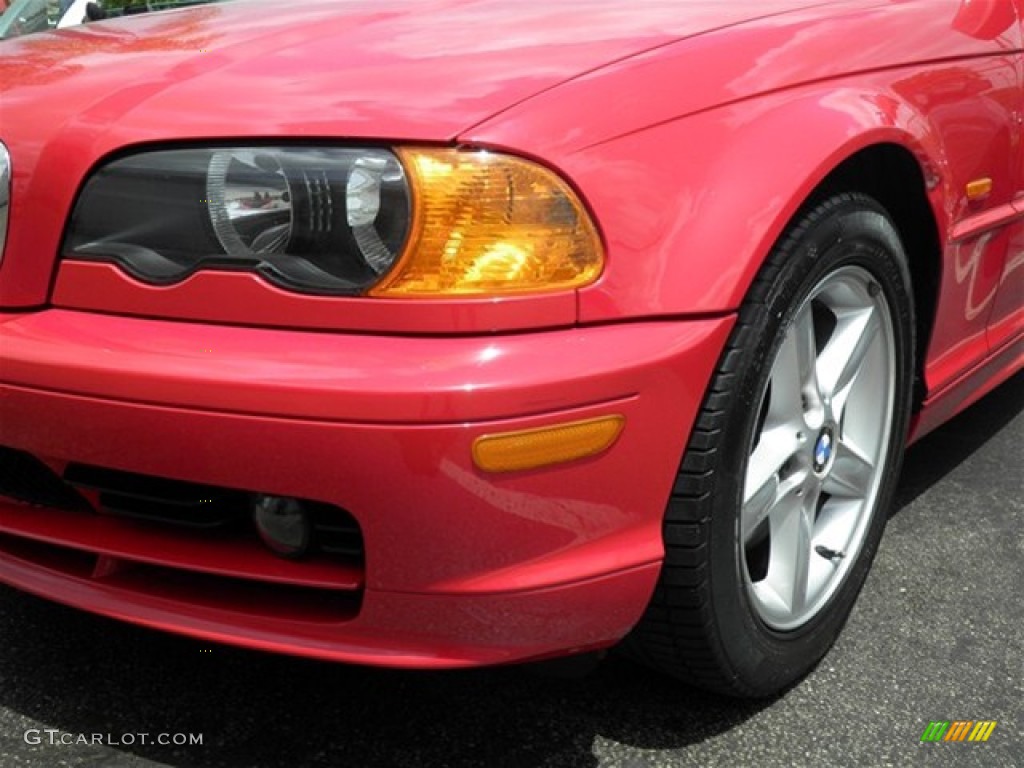2003 3 Series 325i Coupe - Electric Red / Black photo #10