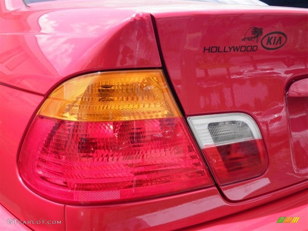 2003 3 Series 325i Coupe - Electric Red / Black photo #14