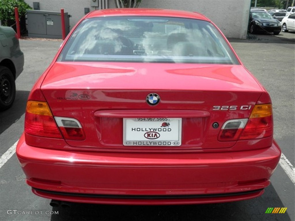 2003 3 Series 325i Coupe - Electric Red / Black photo #17
