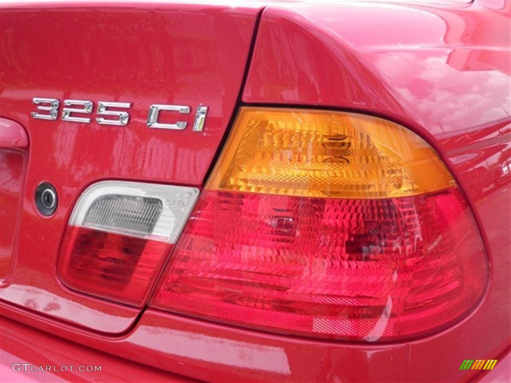 2003 3 Series 325i Coupe - Electric Red / Black photo #18