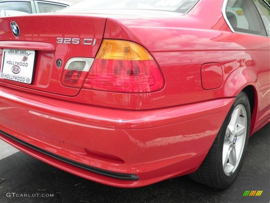 2003 3 Series 325i Coupe - Electric Red / Black photo #19