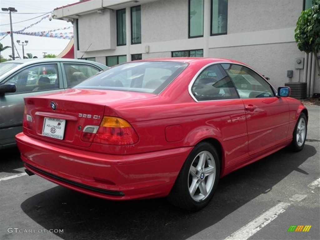 2003 3 Series 325i Coupe - Electric Red / Black photo #20