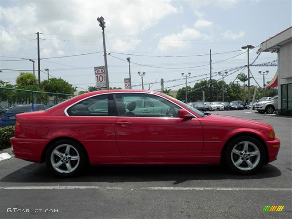 2003 3 Series 325i Coupe - Electric Red / Black photo #21