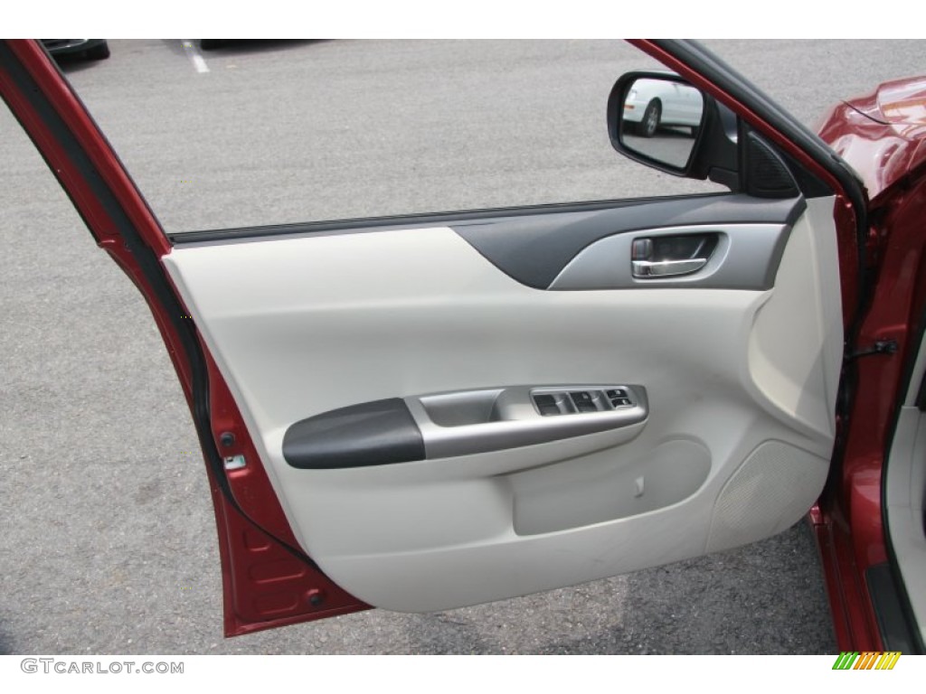 2009 Impreza 2.5i Premium Wagon - Paprika Red Pearl / Ivory photo #21