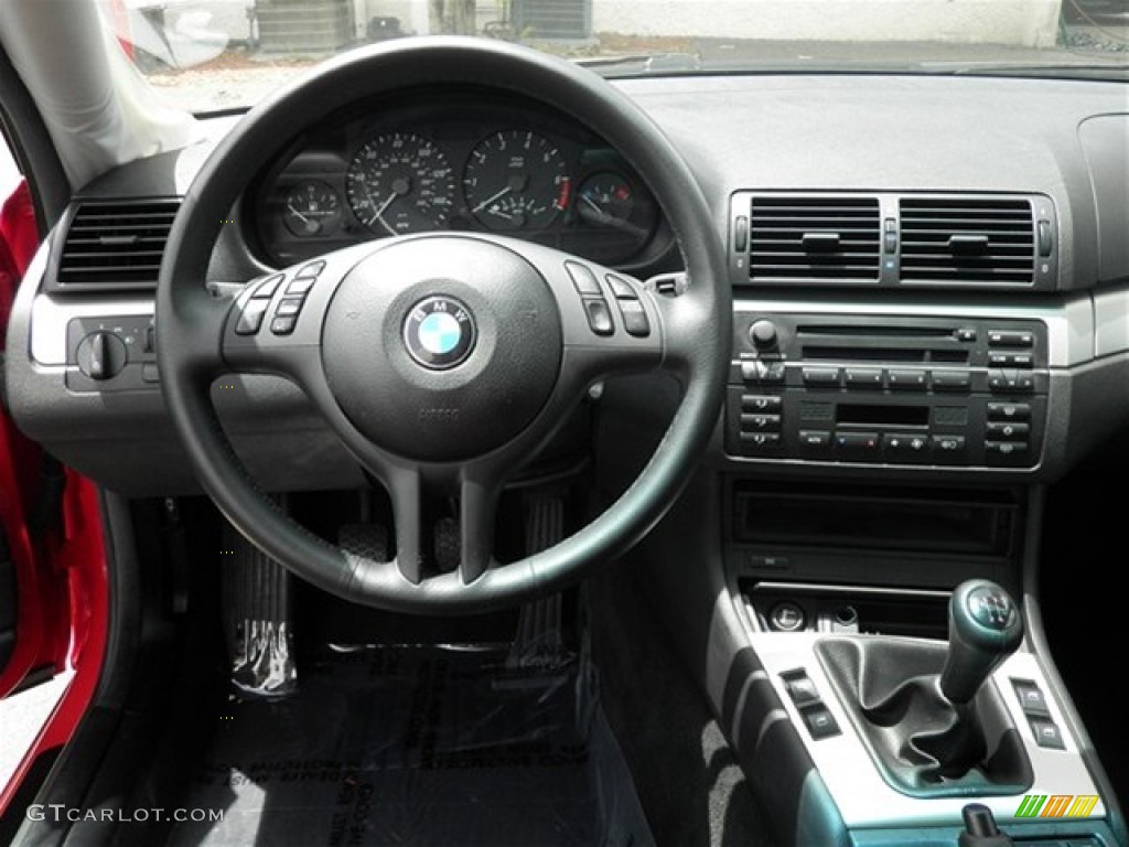 2003 3 Series 325i Coupe - Electric Red / Black photo #30