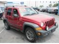 2006 Inferno Red Pearl Jeep Liberty Renegade 4x4  photo #3