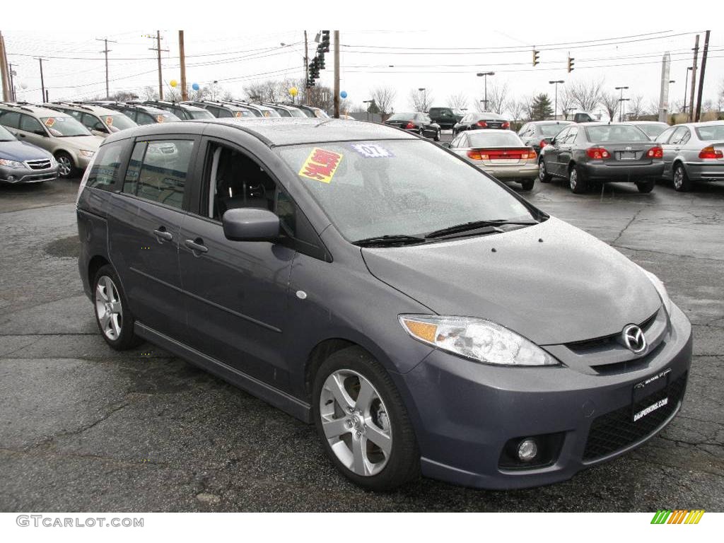 2007 MAZDA5 Sport - Galaxy Gray Mica / Black photo #3