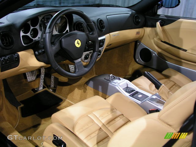 Beige Interior 2005 Ferrari 360 Spider F1 Photo #68658