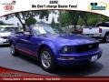 2005 Sonic Blue Metallic Ford Mustang V6 Premium Convertible  photo #1