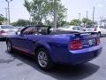 2005 Sonic Blue Metallic Ford Mustang V6 Premium Convertible  photo #5