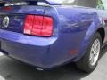 2005 Sonic Blue Metallic Ford Mustang V6 Premium Convertible  photo #28