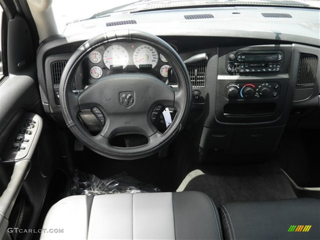 2003 Ram 1500 SLT Quad Cab - Bright Silver Metallic / Dark Slate Gray photo #35