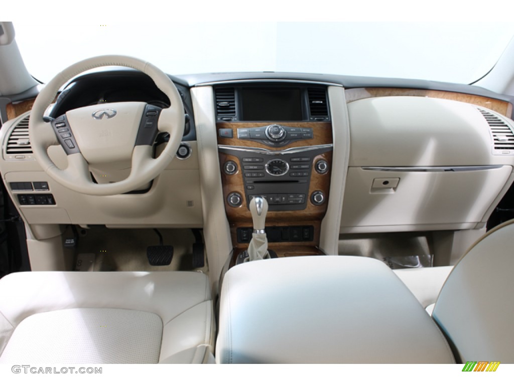 2011 Infiniti QX 56 4WD Wheat Dashboard Photo #68658901