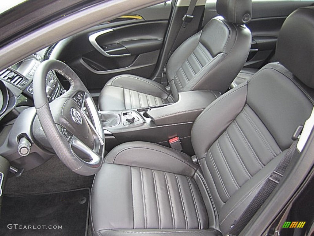 Ebony Interior 2012 Buick Regal GS Photo #68661585