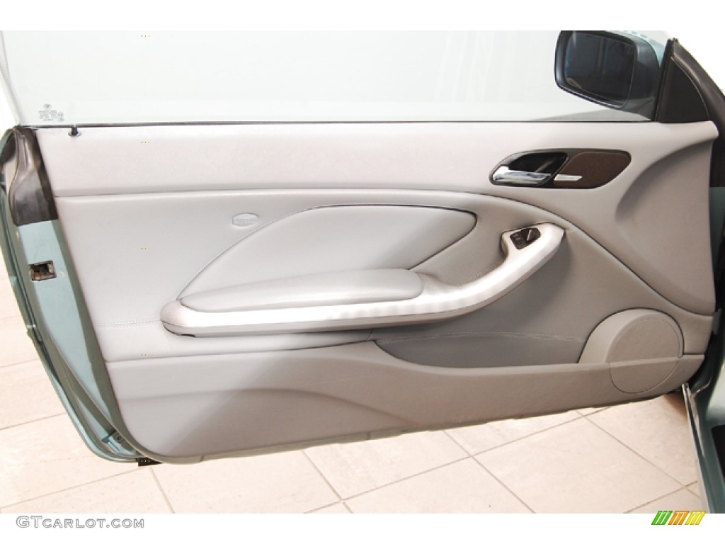 2004 BMW 3 Series 330i Coupe Grey Door Panel Photo #68662359