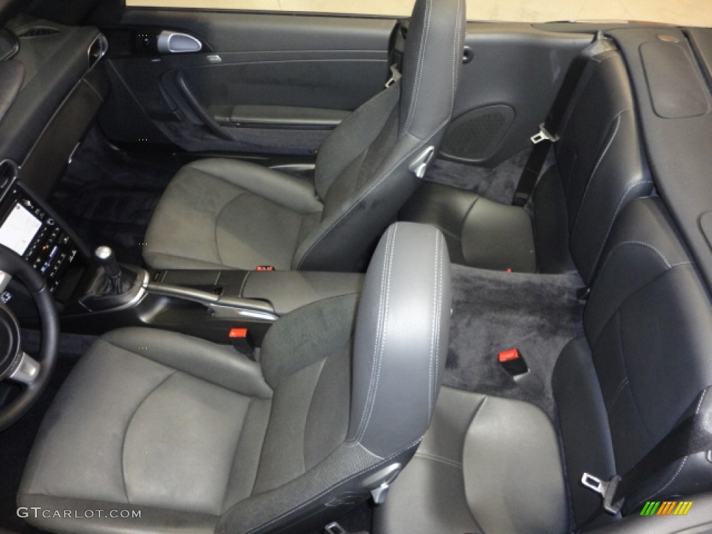 Black Interior 2009 Porsche 911 Carrera 4S Cabriolet Photo #68662365