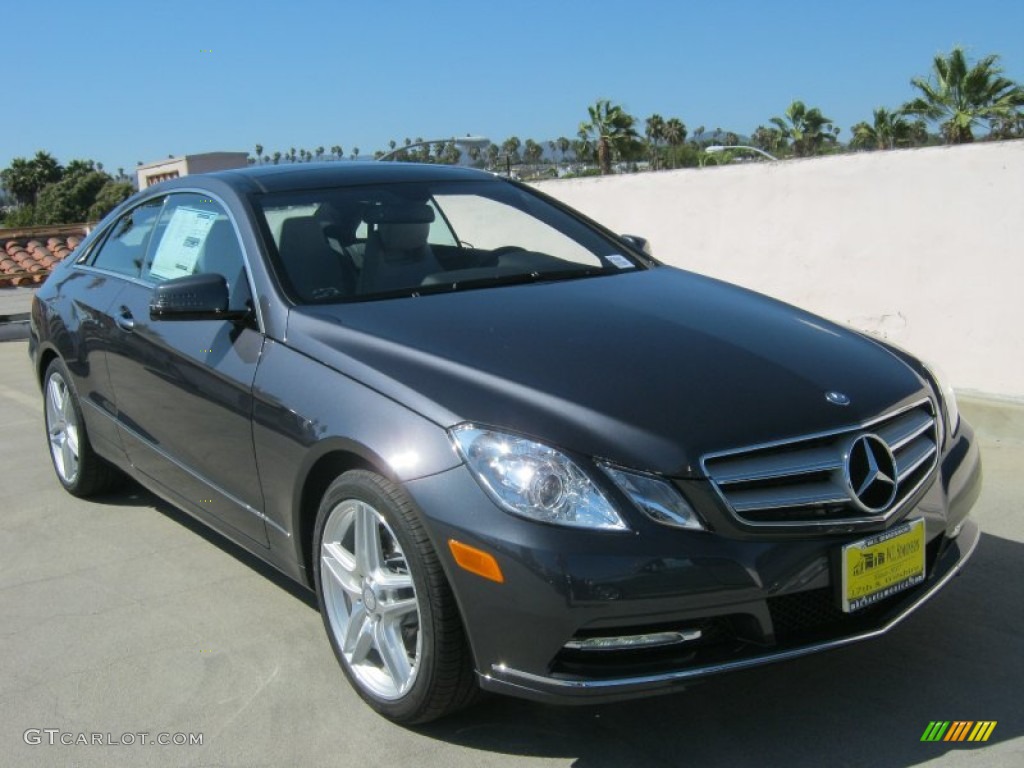 2013 E 350 Coupe - Steel Grey Metallic / Ash/Dark Grey photo #1