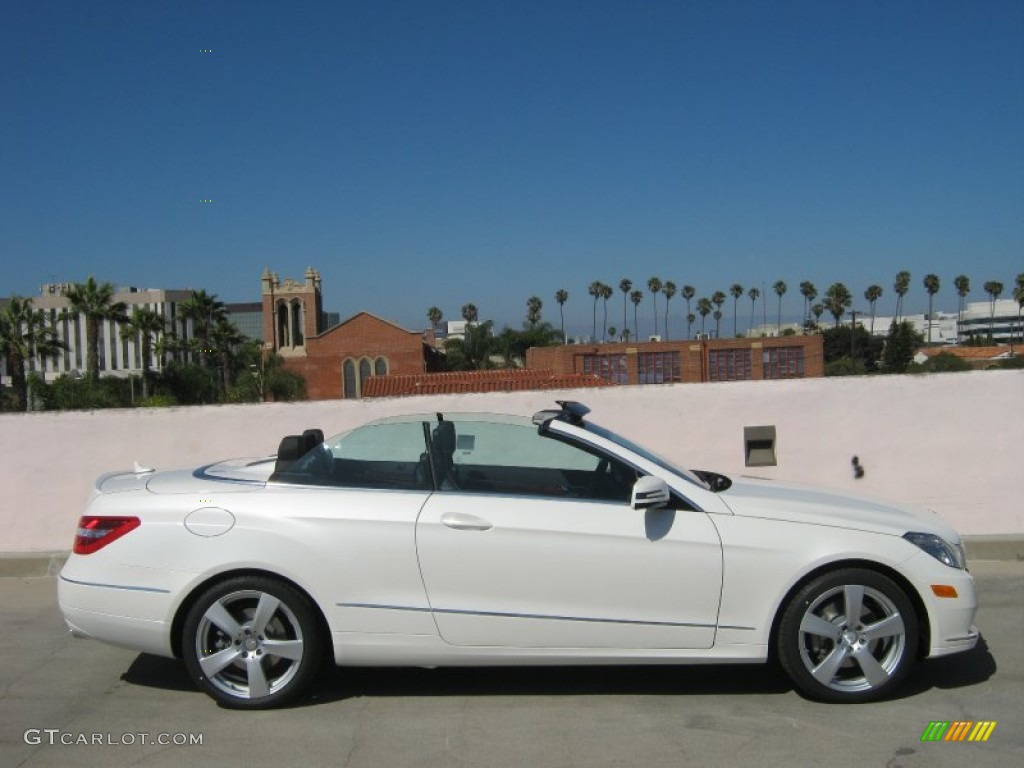 Diamond White Metallic 2013 Mercedes-Benz E 350 Cabriolet Exterior Photo #68662773
