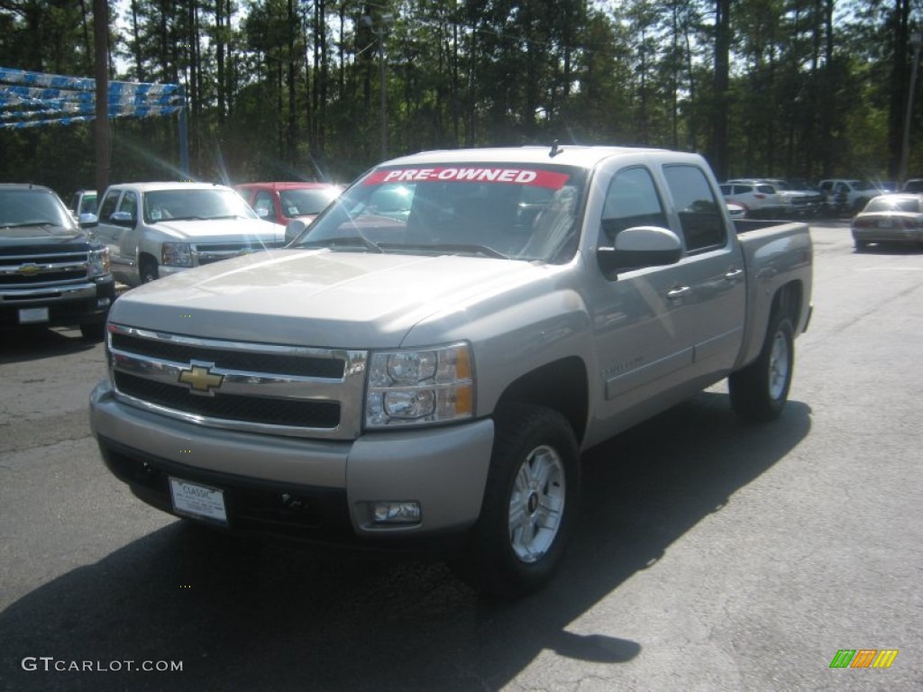 2007 Silverado 1500 LTZ Crew Cab 4x4 - Silver Birch Metallic / Ebony Black photo #1