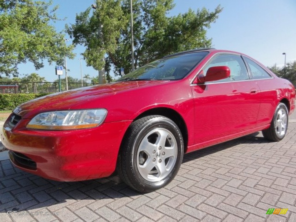 1999 Accord EX V6 Coupe - San Marino Red / Ivory photo #1