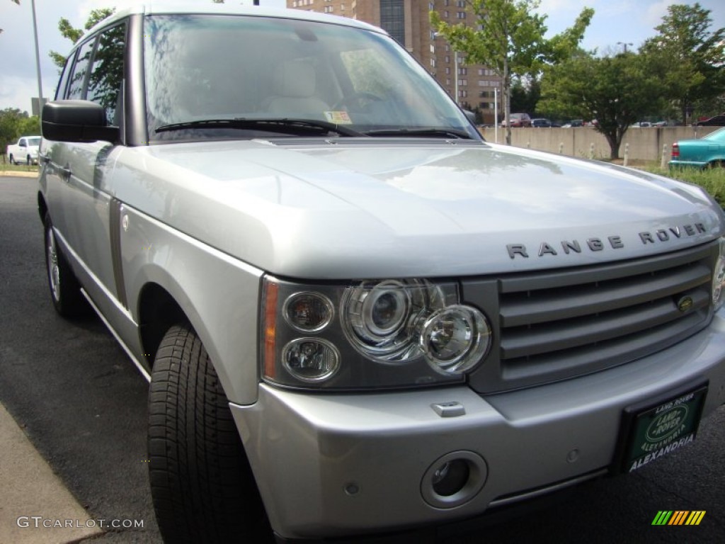 2008 Range Rover V8 HSE - Zermatt Silver Metallic / Parchment photo #11