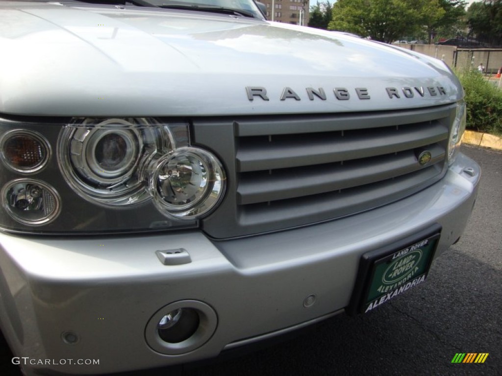 2008 Range Rover V8 HSE - Zermatt Silver Metallic / Parchment photo #12