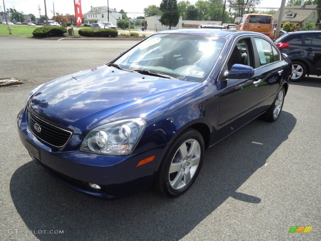 2008 Optima LX - Deep Ocean Blue / Black photo #2
