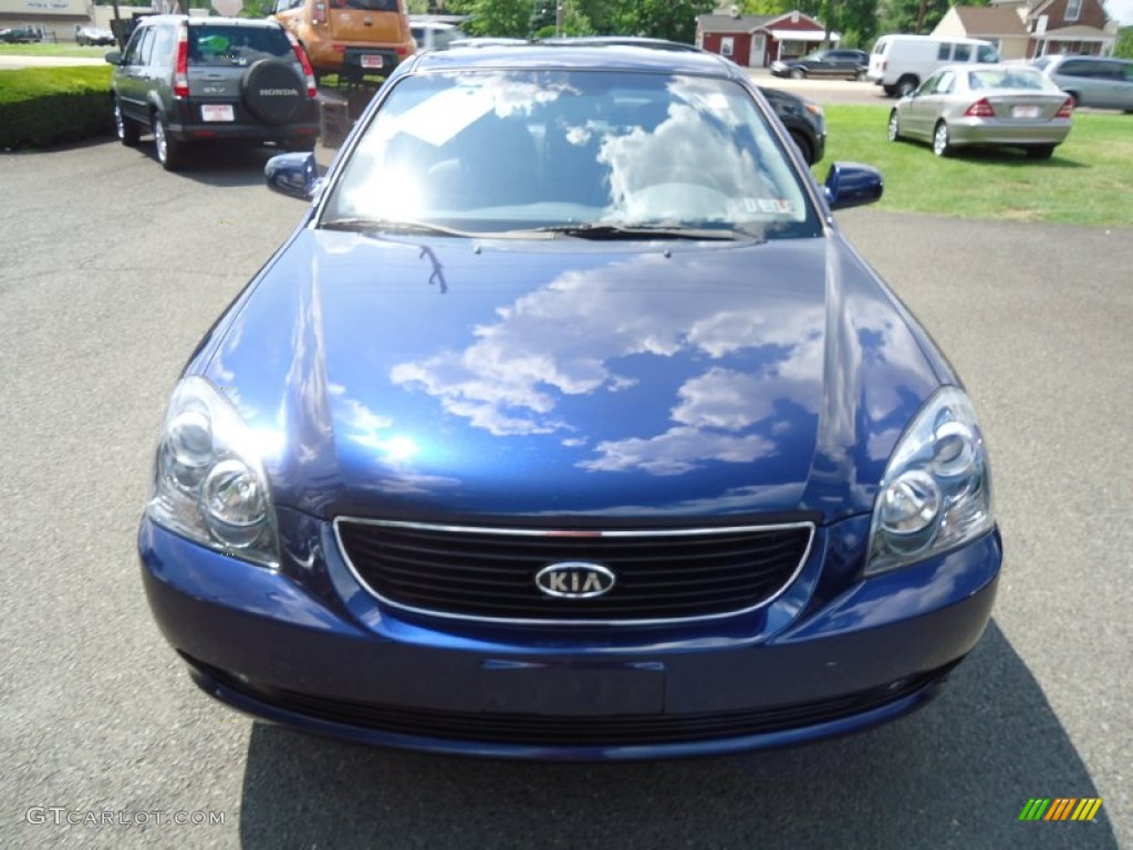 2008 Optima LX - Deep Ocean Blue / Black photo #3