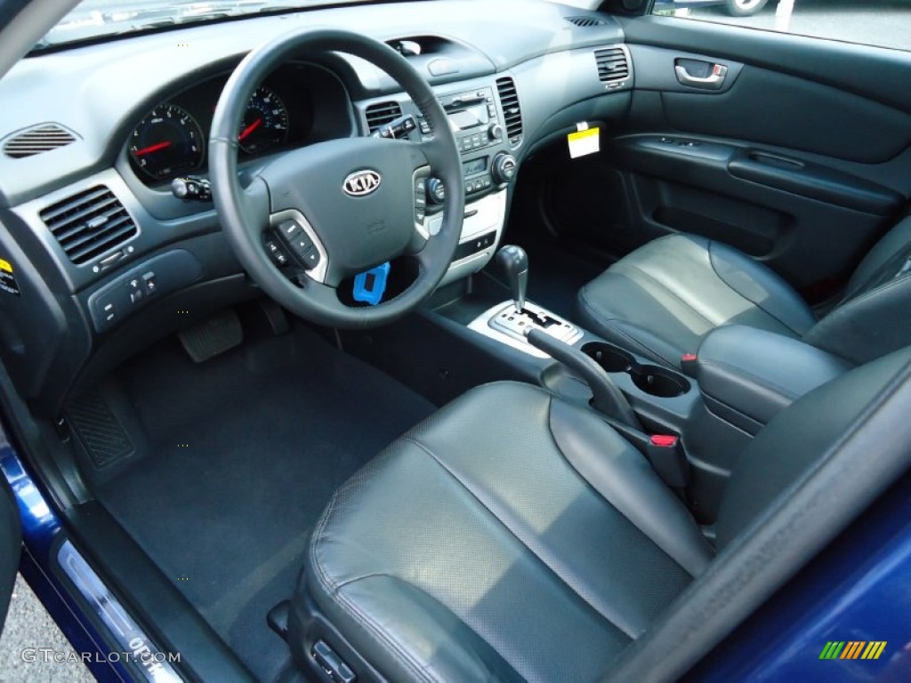 2008 Optima LX - Deep Ocean Blue / Black photo #9