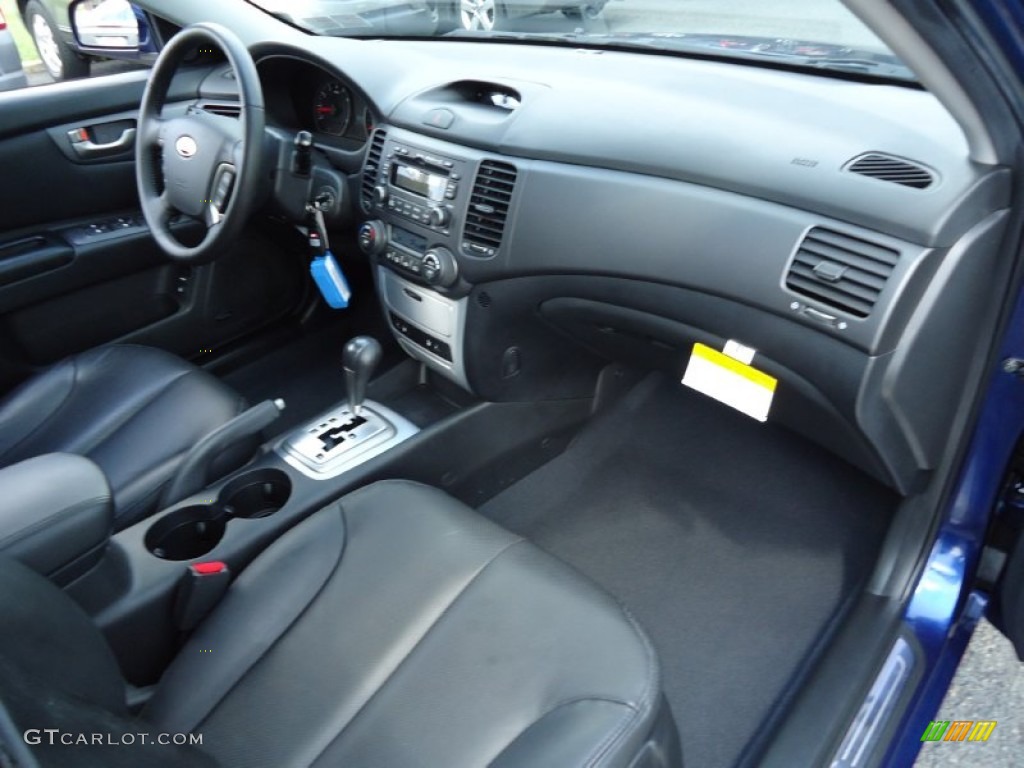 2008 Optima LX - Deep Ocean Blue / Black photo #12