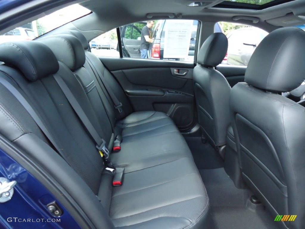 2008 Optima LX - Deep Ocean Blue / Black photo #14