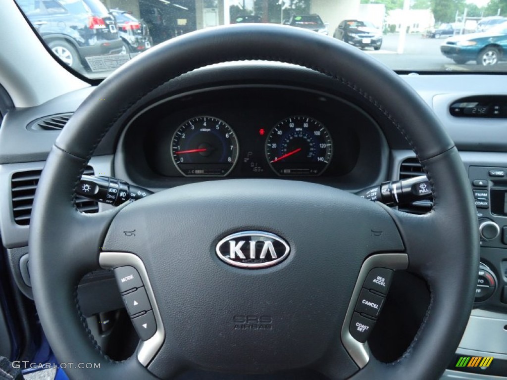 2008 Optima LX - Deep Ocean Blue / Black photo #22