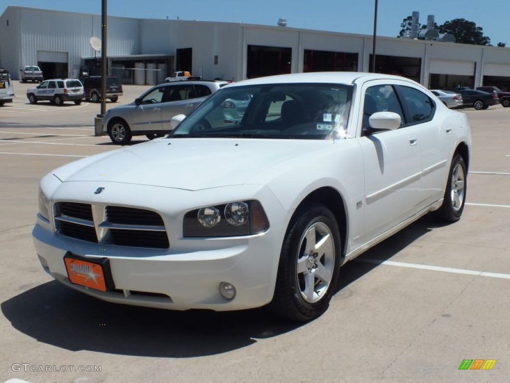 2010 Charger SXT - Stone White / Dark Slate Gray photo #9