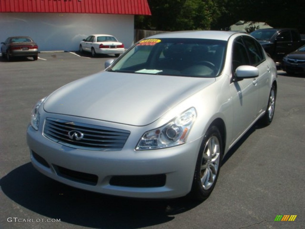 2008 G 35 Sedan - Liquid Platinum Silver / Graphite photo #1