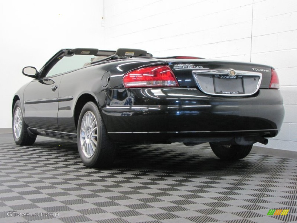 2006 Sebring Touring Convertible - Brilliant Black / Taupe photo #4